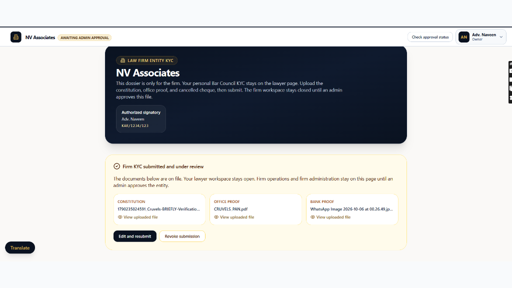 Track Compliance Review Status